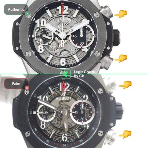 hublot big bang fake vs real|are hublot watches genuine.